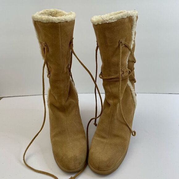 Michael Kors| Leather suede| Vintage| Wedged Heel| Boot - Picture 11 of 11